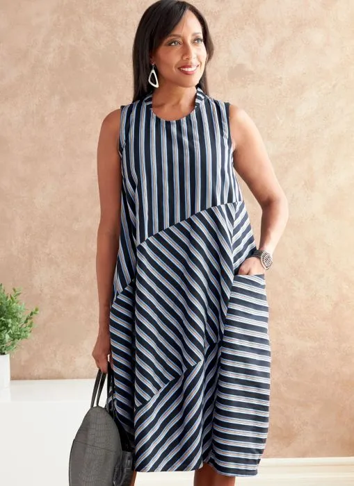 B6784 Butterick Schnittmuster Designer Kleid