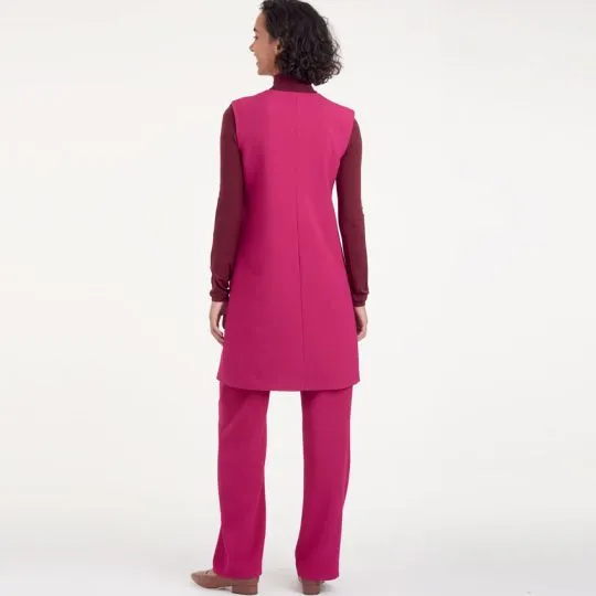 9184 Simplicity Schnittmuster Longweste mit Hose