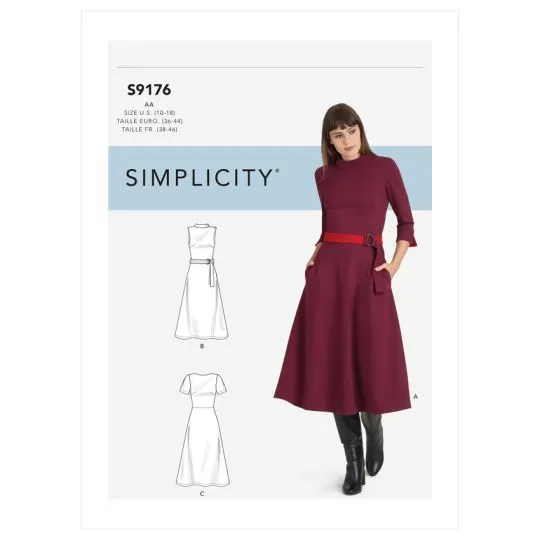 9176 Simplicity Schnittmuster Kleid
