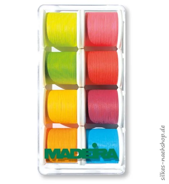 Madeira FROSTED MATT Maschinenstickgarn NEONBOX