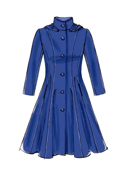 M6800 McCalls Schnittmuster Mantel EASY!