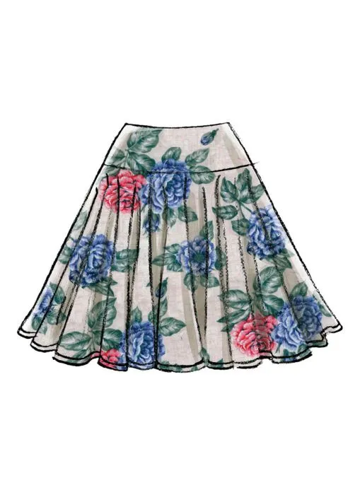 M7022 McCalls Schnittmuster Rock EASY!