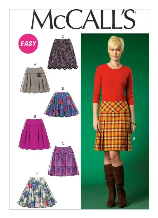 M7022 McCalls Schnittmuster Rock EASY!