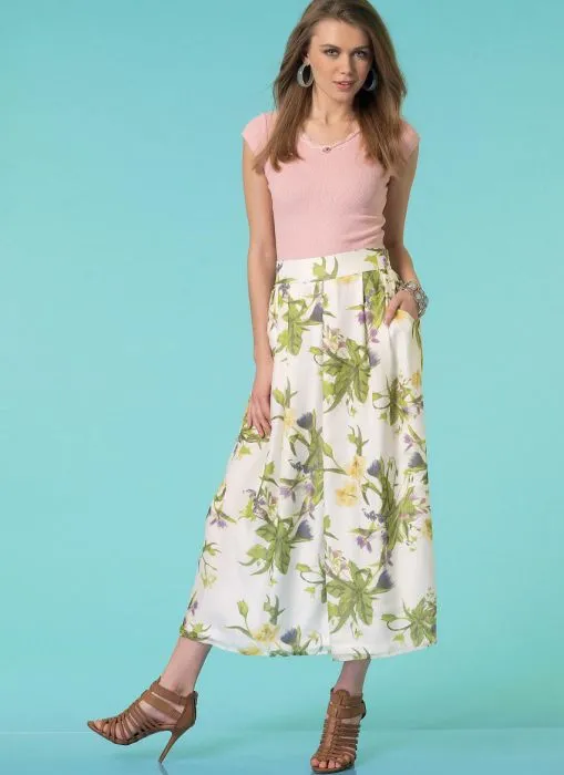 M7131 McCalls Schnittmuster Culotte Shorts EASY!