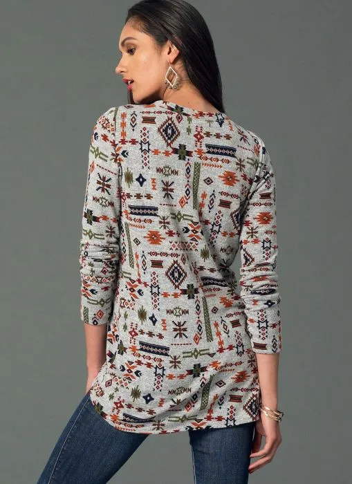 M7247 McCalls Schnittmuster Lagenlook Shirt