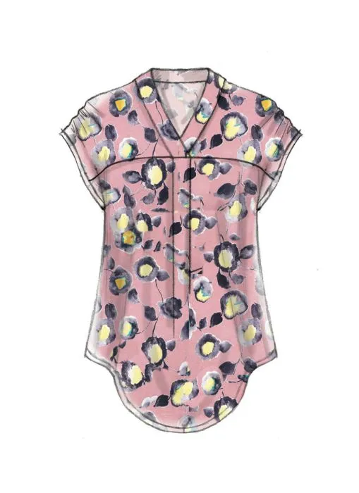 M7359 McCalls Schnittmuster Blusenshirt