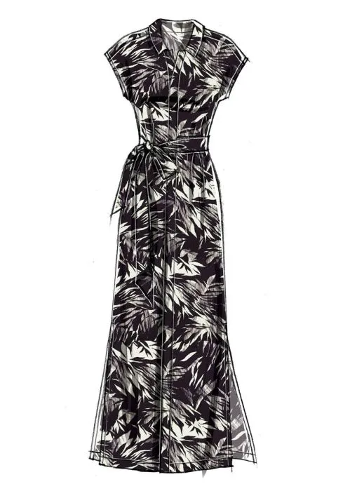 M7387 McCalls Schnittmuster Hemdblusen Kleider