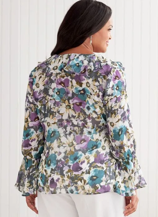 B6814 Butterick Schnittmuster Blusenshirt