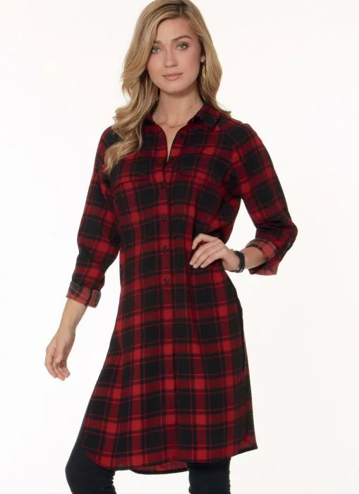 M7472 McCalls Schnittmuster Hemdbluse Tunika