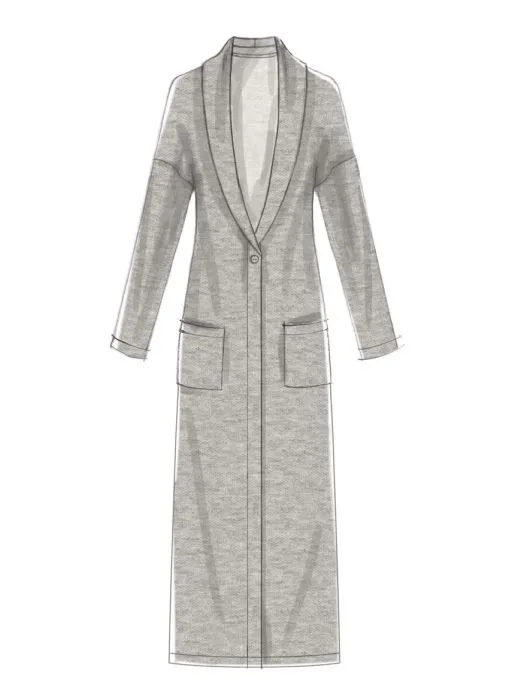 M7476 McCalls Schnittmuster Mantel Jacke Weste EASY!