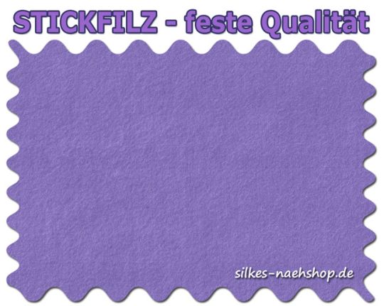 Stickfilz waschbar fest 1mm - flieder - 20cmx90cm