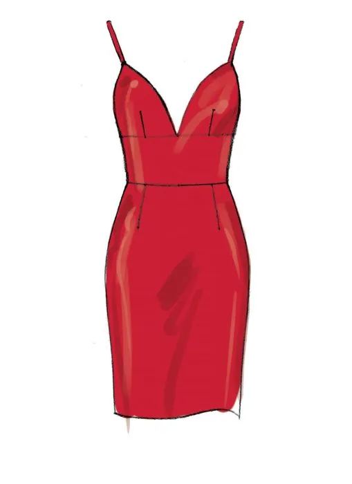 M7719 McCalls Schnittmuster Abendkleid Cocktailkleid