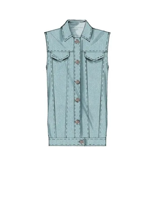 M7729 McCalls Schnittmuster Jacke Weste