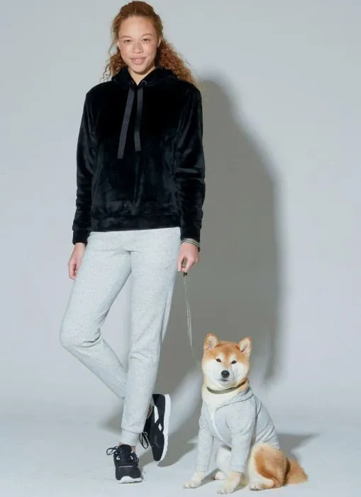 M7816 McCalls Schnittmuster Hoodie Hose Hundejacke