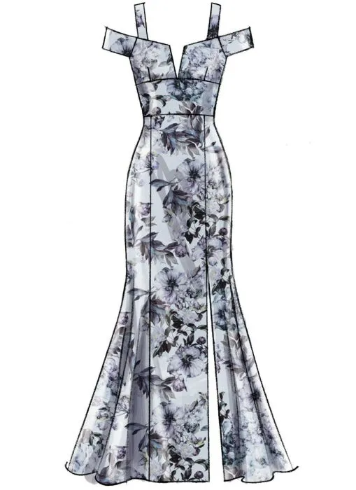 M7896 McCalls Schnittmuster Abendkleid Cocktailkleid