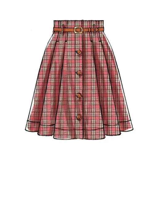 M7906 McCalls Schnittmuster Rock