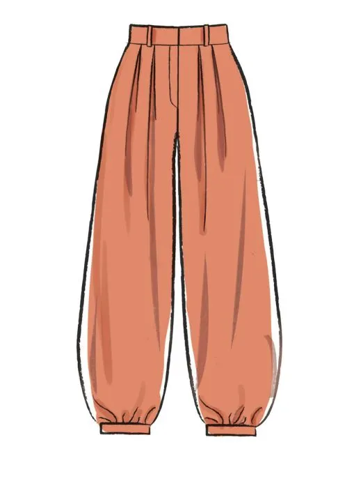 M7907 McCalls Schnittmuster weite Hosen