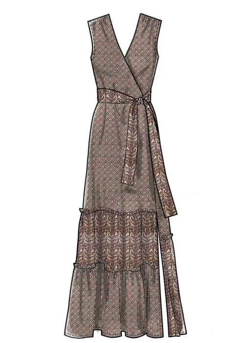 M7970 McCalls Schnittmuster Kleid Maxikleid