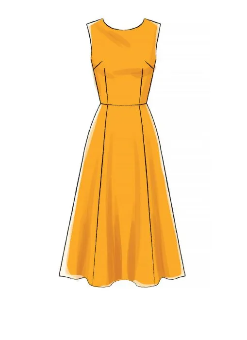 M7971 McCalls Schnittmuster Kleid Maxikleid