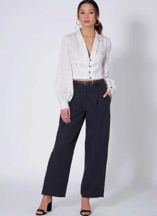 M7978 McCalls Schnittmuster Blusen Kurzblusen