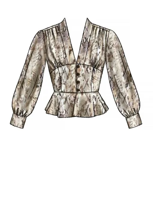 M7978 McCalls Schnittmuster Blusen Kurzblusen