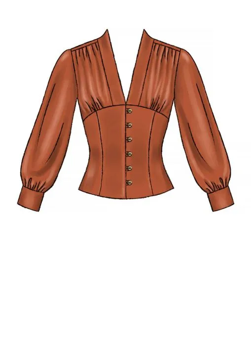 M7978 McCalls Schnittmuster Blusen Kurzblusen