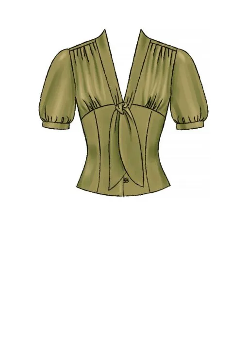 M7978 McCalls Schnittmuster Blusen Kurzblusen