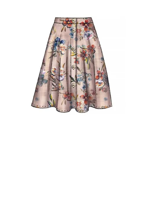 M7981 McCalls Schnittmuster Röcke