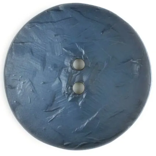 Knopf mit Struktur 45mm rund jeansblau