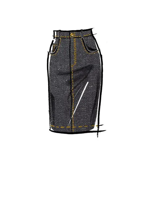 M8149 McCalls Schnittmuster Bleistiftrock große Größen