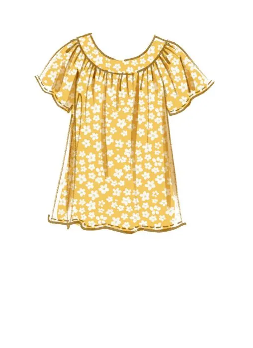 M8158 McCalls Schnittmuster Shirt Kleid Hose