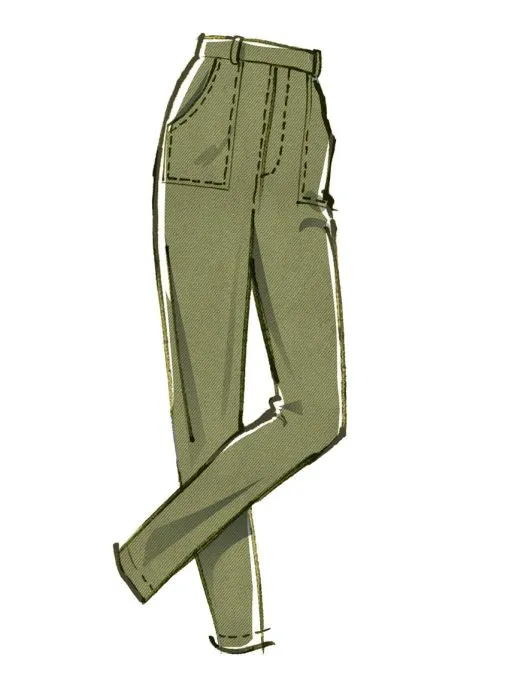 M8162 McCalls Schnittmuster Jeans Latzhose