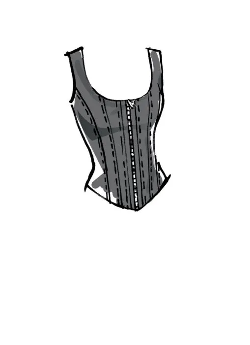 M8182 McCalls Schnittmuster Corsage Bustier