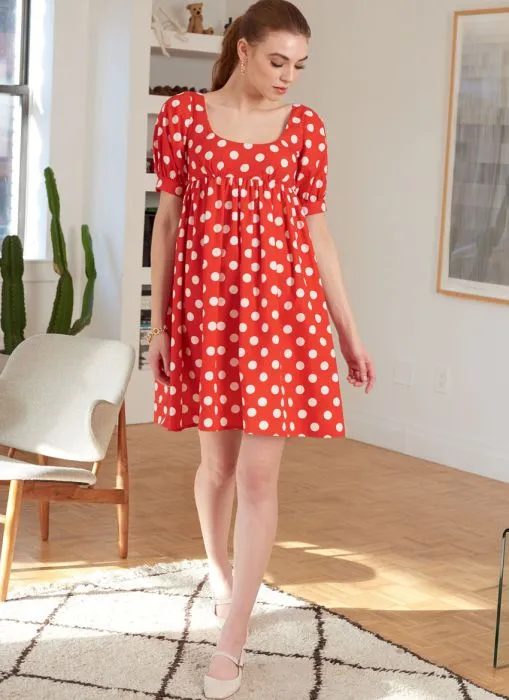 M8197 McCalls Schnittmuster Baby Doll Kleid