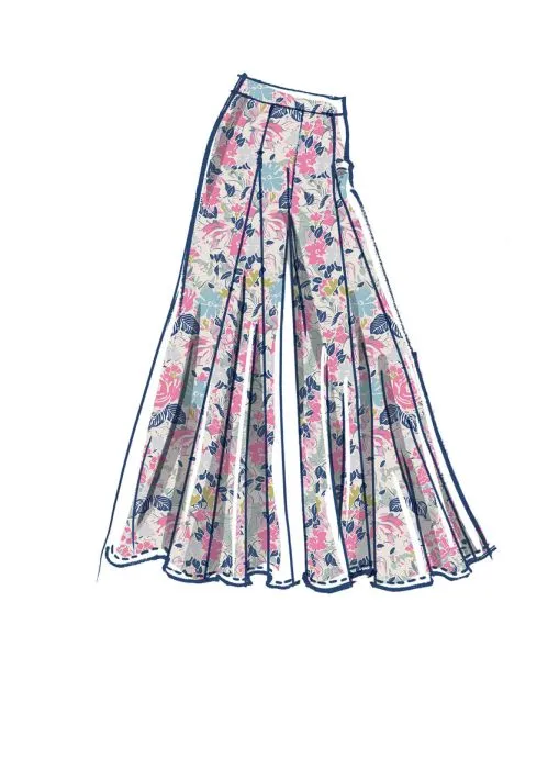 M8223 McCalls Schnittmuster Palazzo-Hose