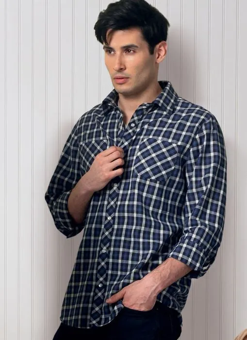 B6841 Butterick Schnittmuster Unisex Designerhemd