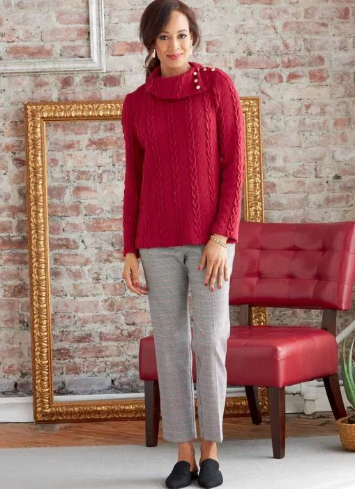 B6857 Butterick Schnittmuster Jerseyshirt EASY!