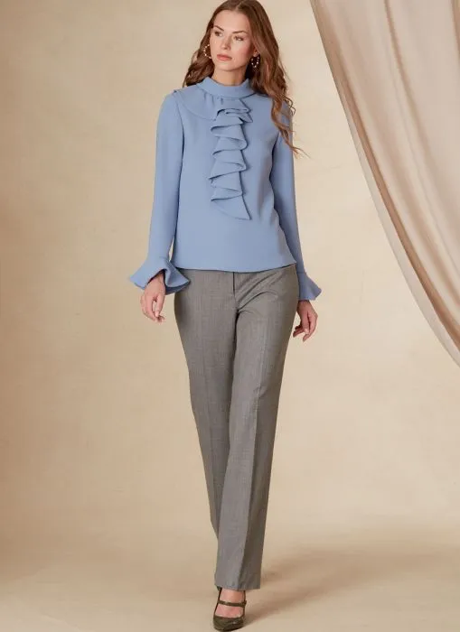 V1824 VOGUE Schnittmuster Rüschenbluse