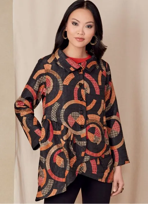 V1817 VOGUE Schnittmuster Designer Jacke Weste Patchwork