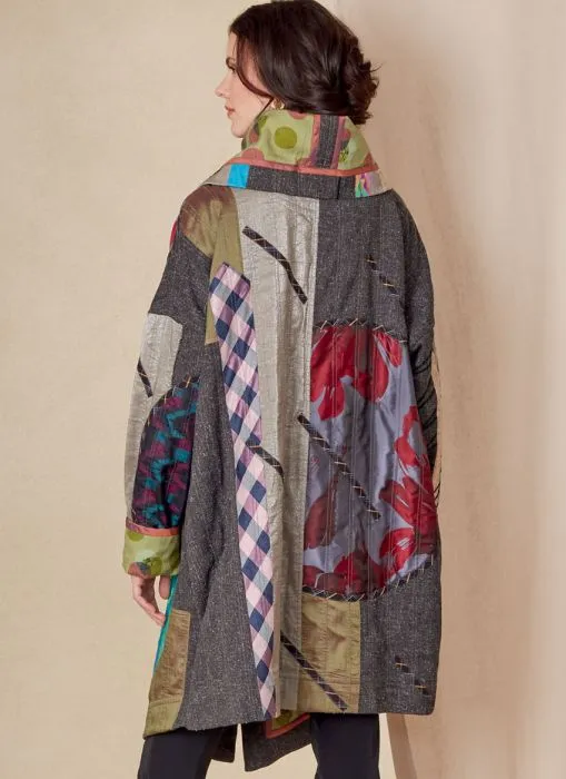 V1816 VOGUE Designer Schnittmuster Wendemantel Patchwork