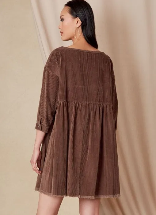 V1821 VOGUE Schnittmuster Designer Kleid oversize