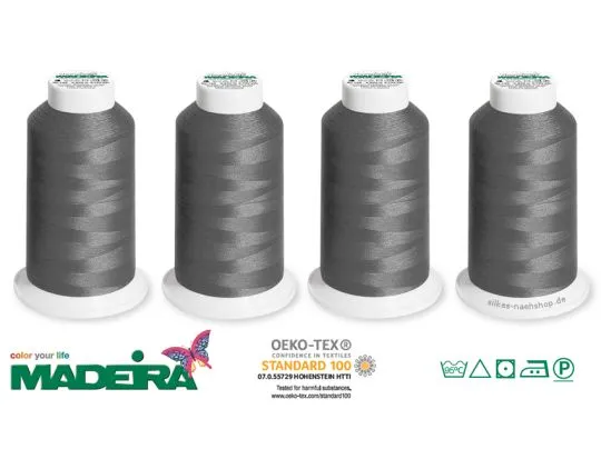 Overlockgarn Madeira Aerolock grau 4x2500m