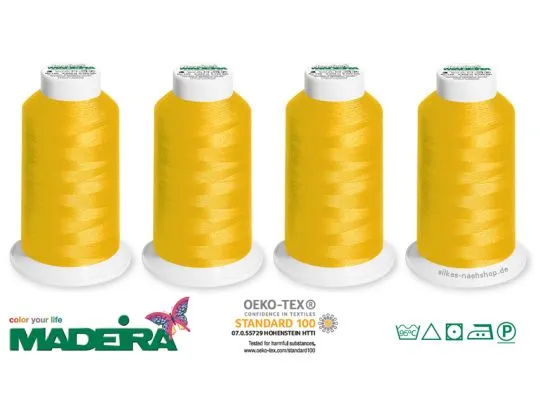Overlockgarn Madeira Aerolock gelb 4x2500m