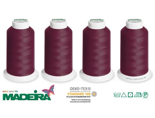 Overlockgarn Madeira Aerolock dunkelrot 4x2500m
