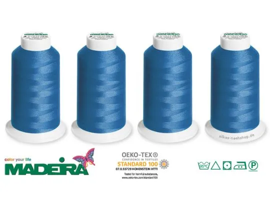 Overlockgarn Madeira Aerolock blau 4x2500m