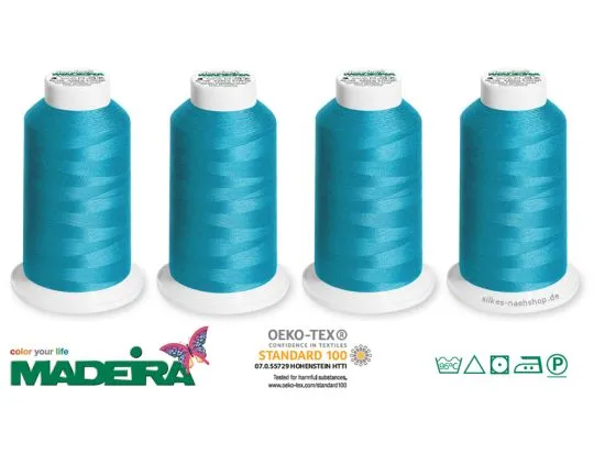 Overlockgarn Madeira Aerolock türkis 4x2500m