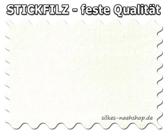 Stickfilz waschbar fest 1mm - ecru - 20cmx90cm