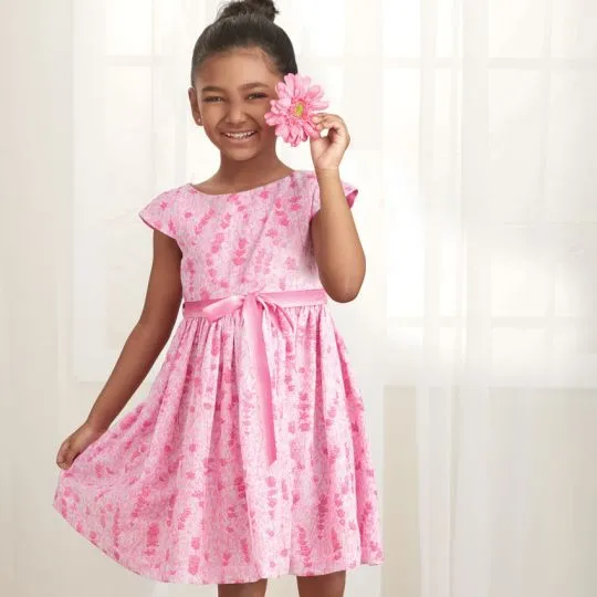 9320 Simplicity Schnittmuster festliches Kinderkleid EASY