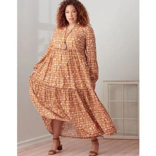 9265 Simplicity Schnittmuster Stufenkleid