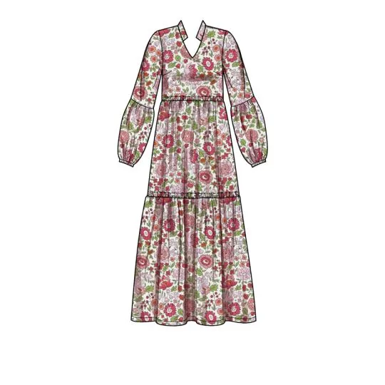 9265 Simplicity Schnittmuster Stufenkleid